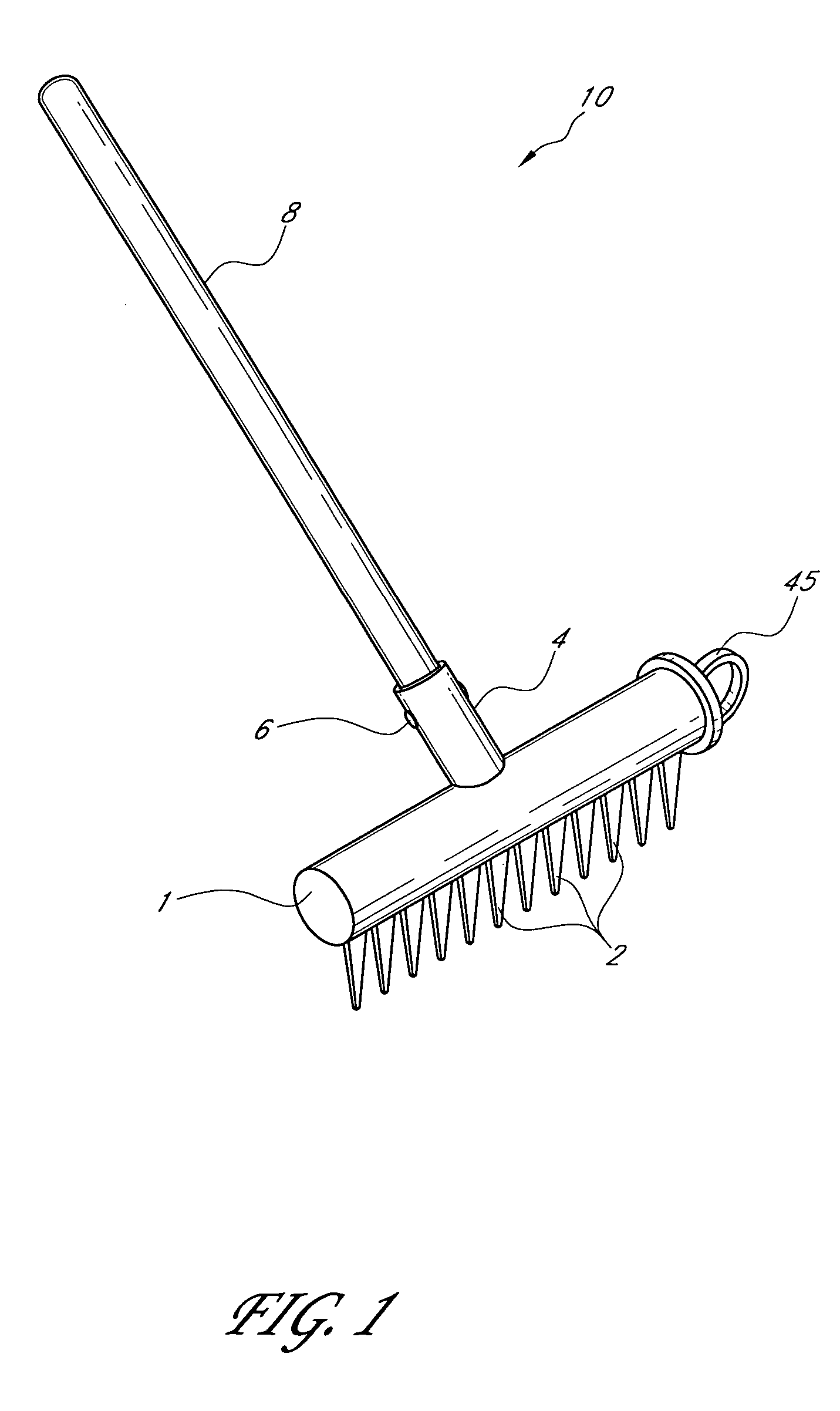 Magnetic rake with release mechanism
