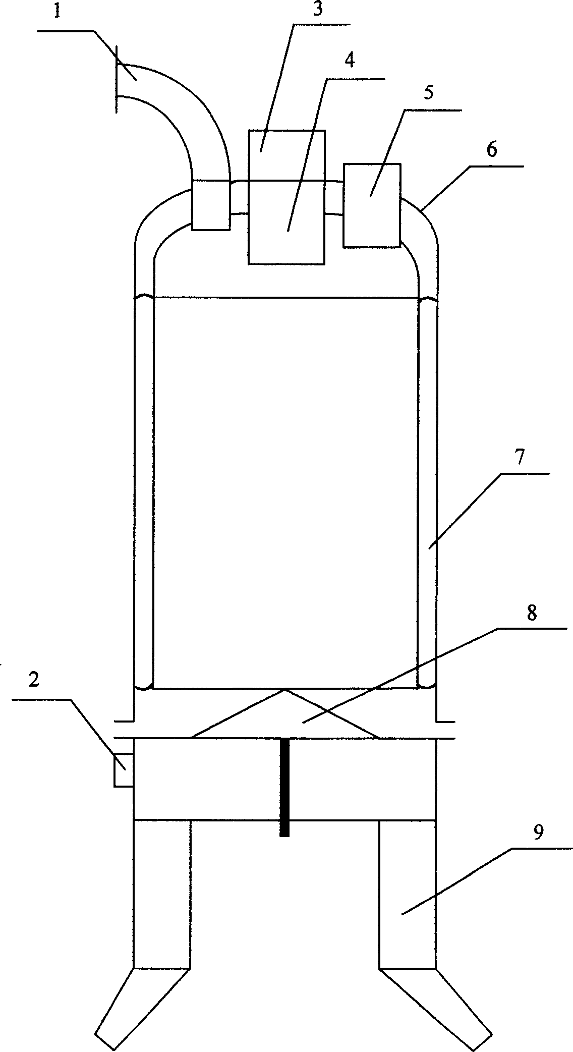 Apparatus and method of continuous gasifying preparing carbonic oxide from pure oxygen coke