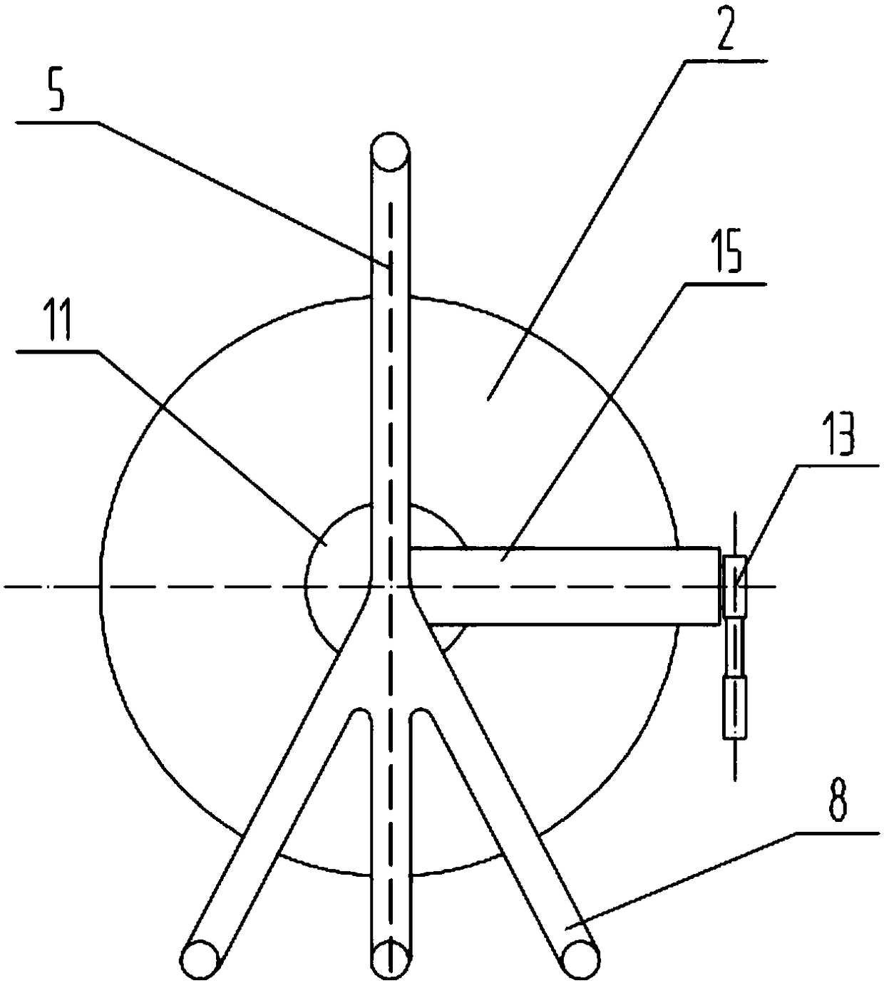 A grounding cable winding device