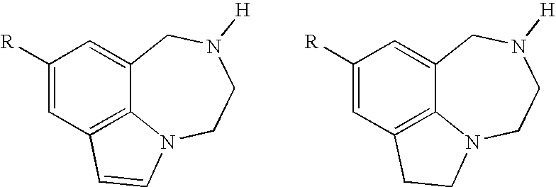 Cyclopenta[b][1,4]diazepino[6,7,1-hi]indoles and derivatives