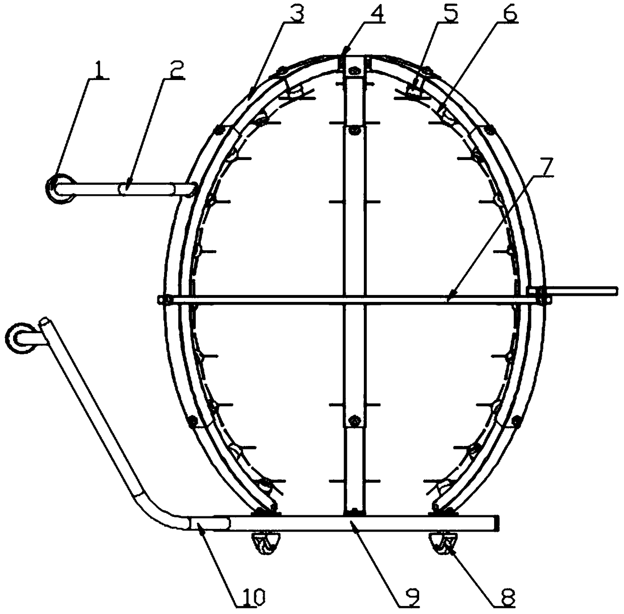 Round plant trimming device