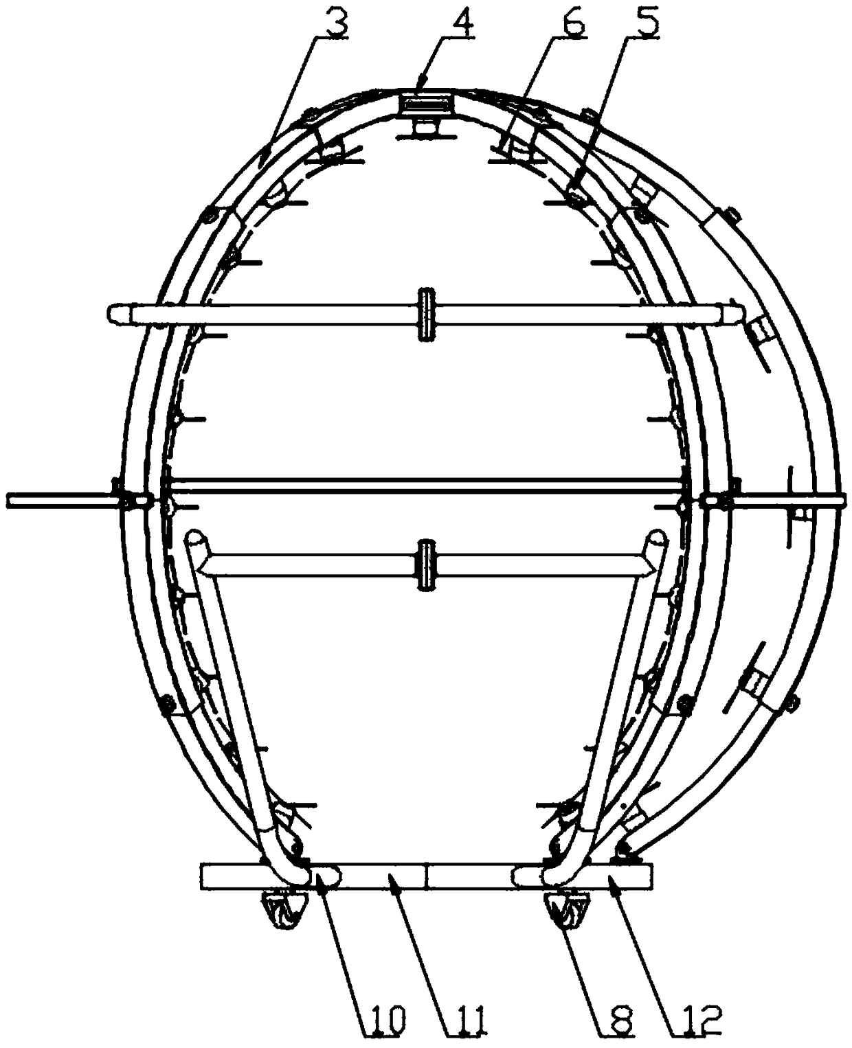 Round plant trimming device