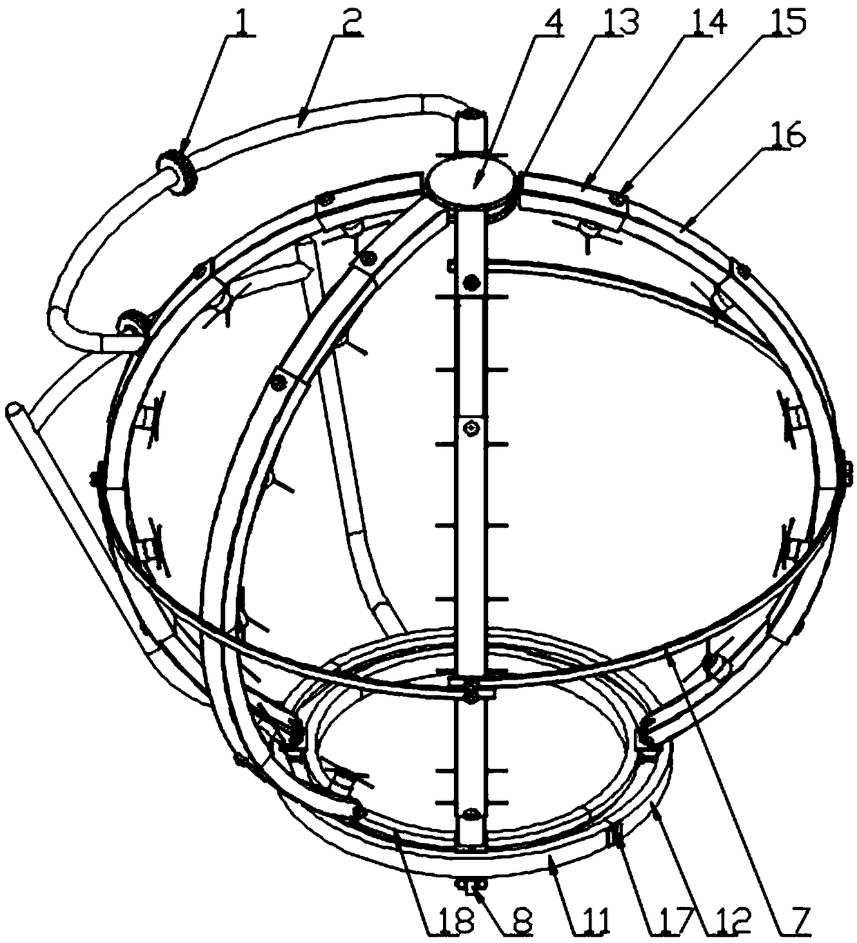 Round plant trimming device