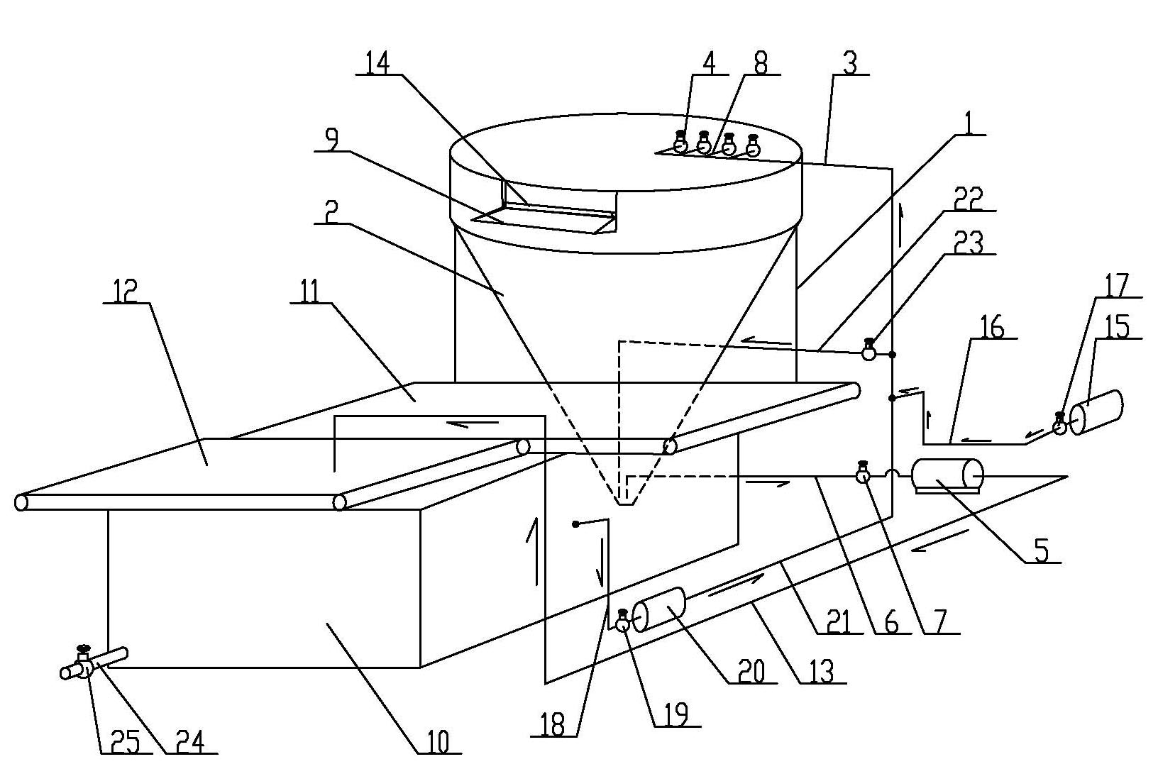 Eddy suspension-type seedcase-seed separator