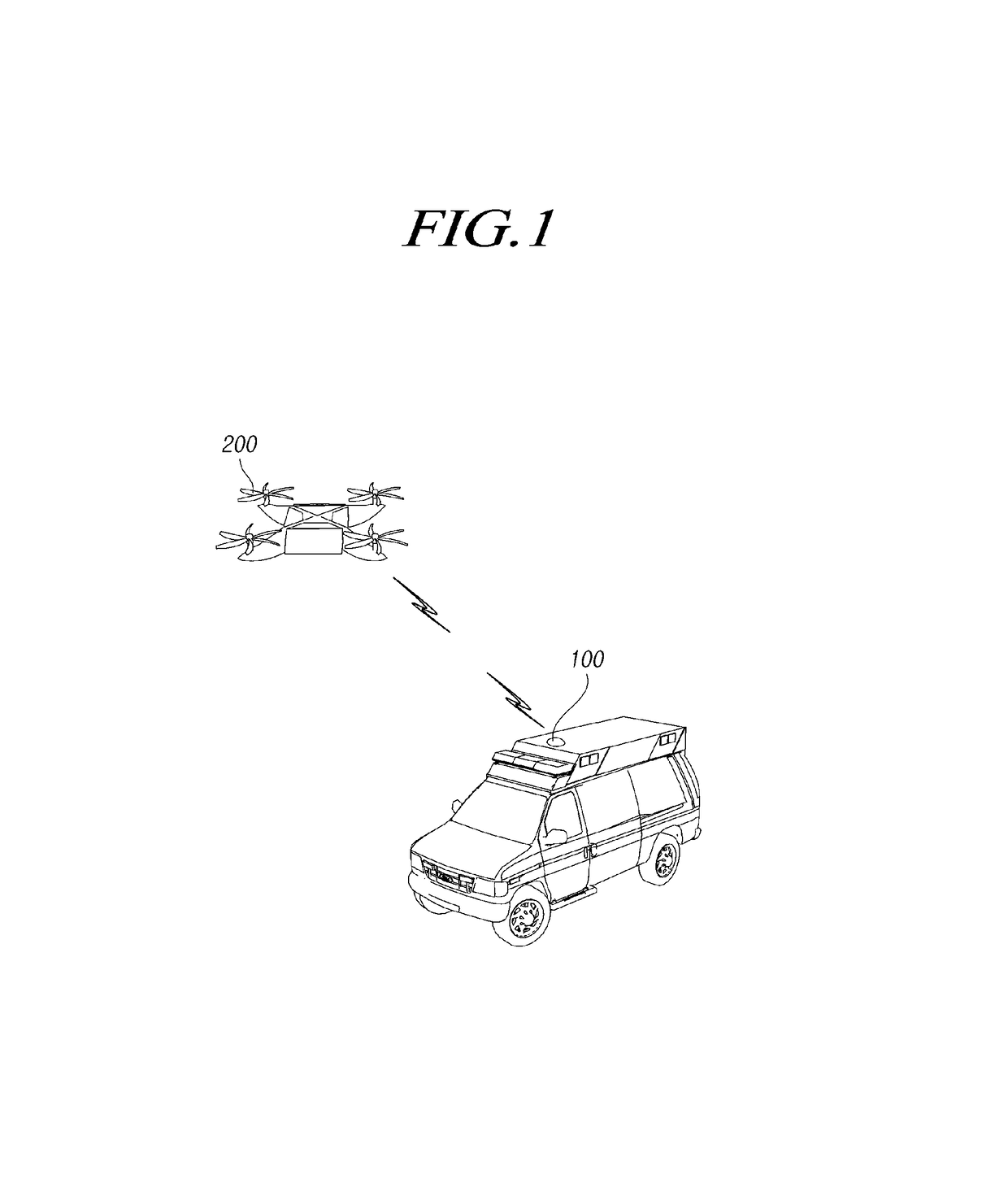 System for supporting emergency vehicle using drone