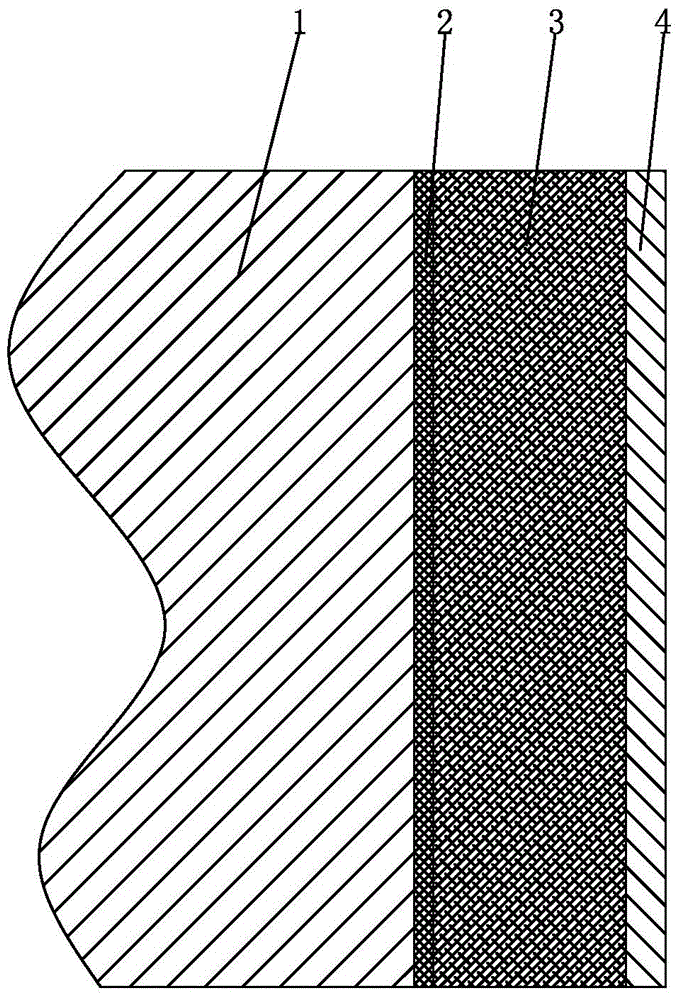 Heat insulation and preservation structure of hot plate welding mold