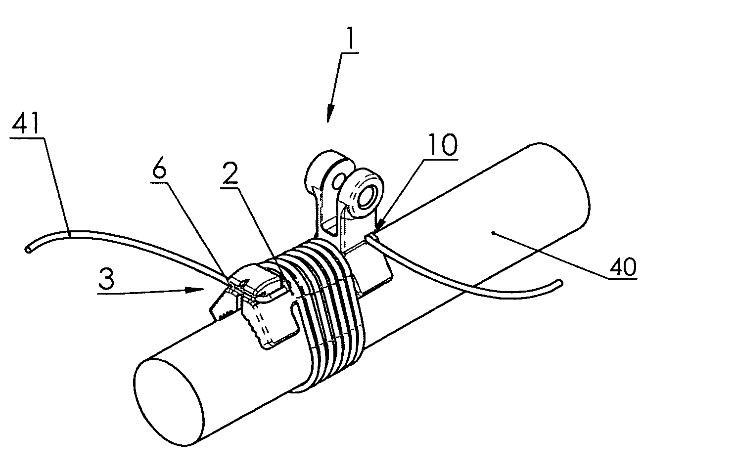 Attachment device for attaching a rigid body to an arbitrary medical instrument