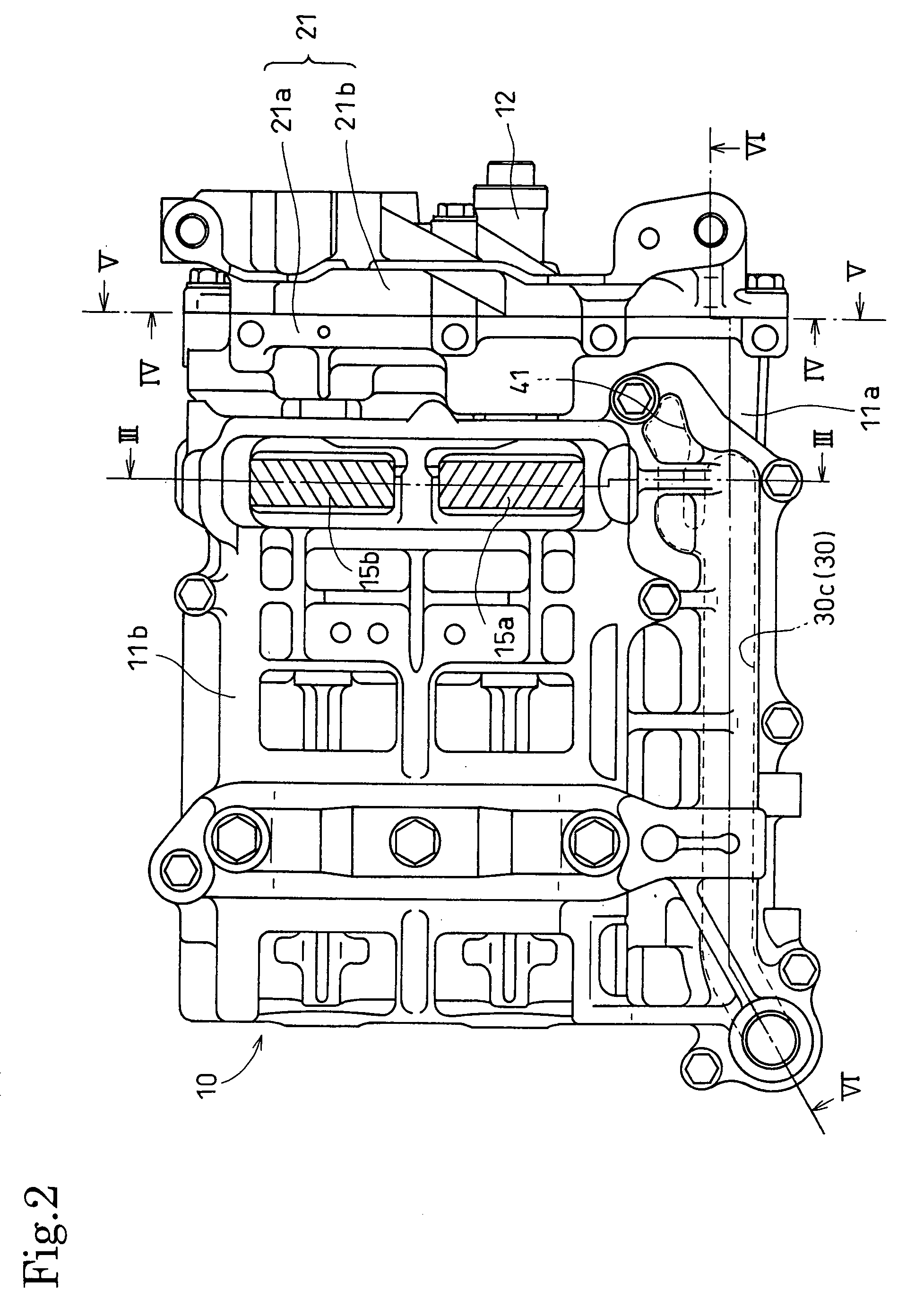 Machine provided with pulsating oil pressure reducing device