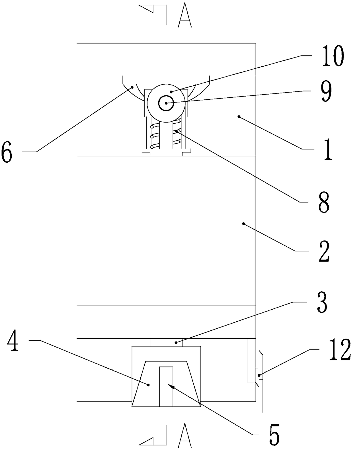 Hank tie knotting device used for hank reeling machine