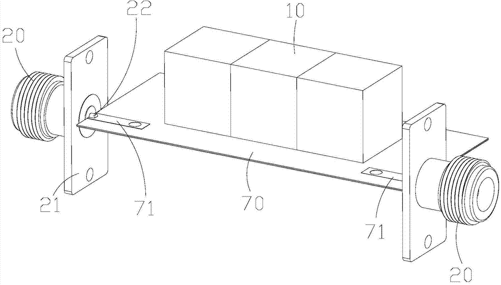 Ceramic dielectric multi-mode filter and assembly method thereof