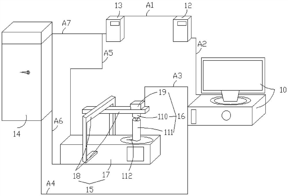 Automatic testing method and system for smoke-sensing fire detector