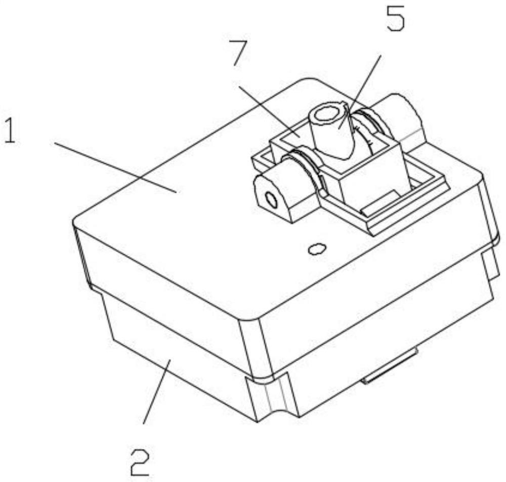 An electronic shifter assembly with a self-locking function for raising or lying down the button