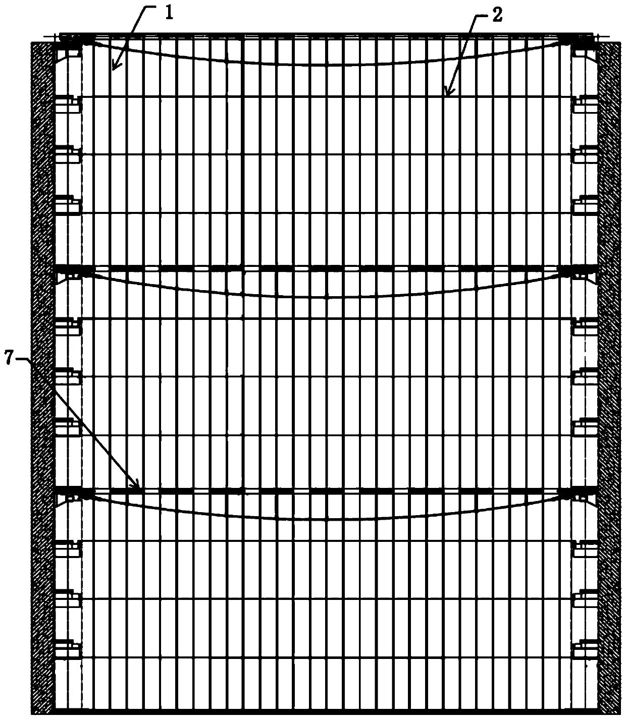 Glass curtain wall supporting system