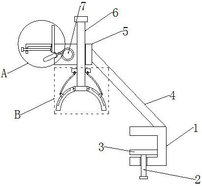 Limb restraining device used for neurosurgery department nursing