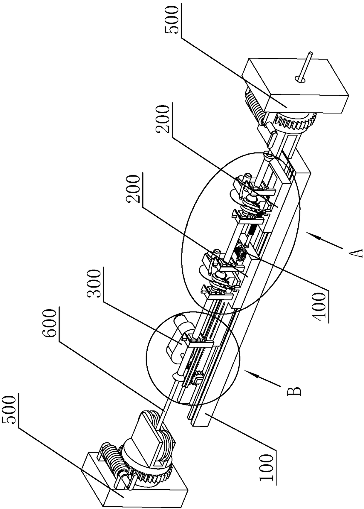 Using method for numerical control dual-flying-saw cold slitting machine