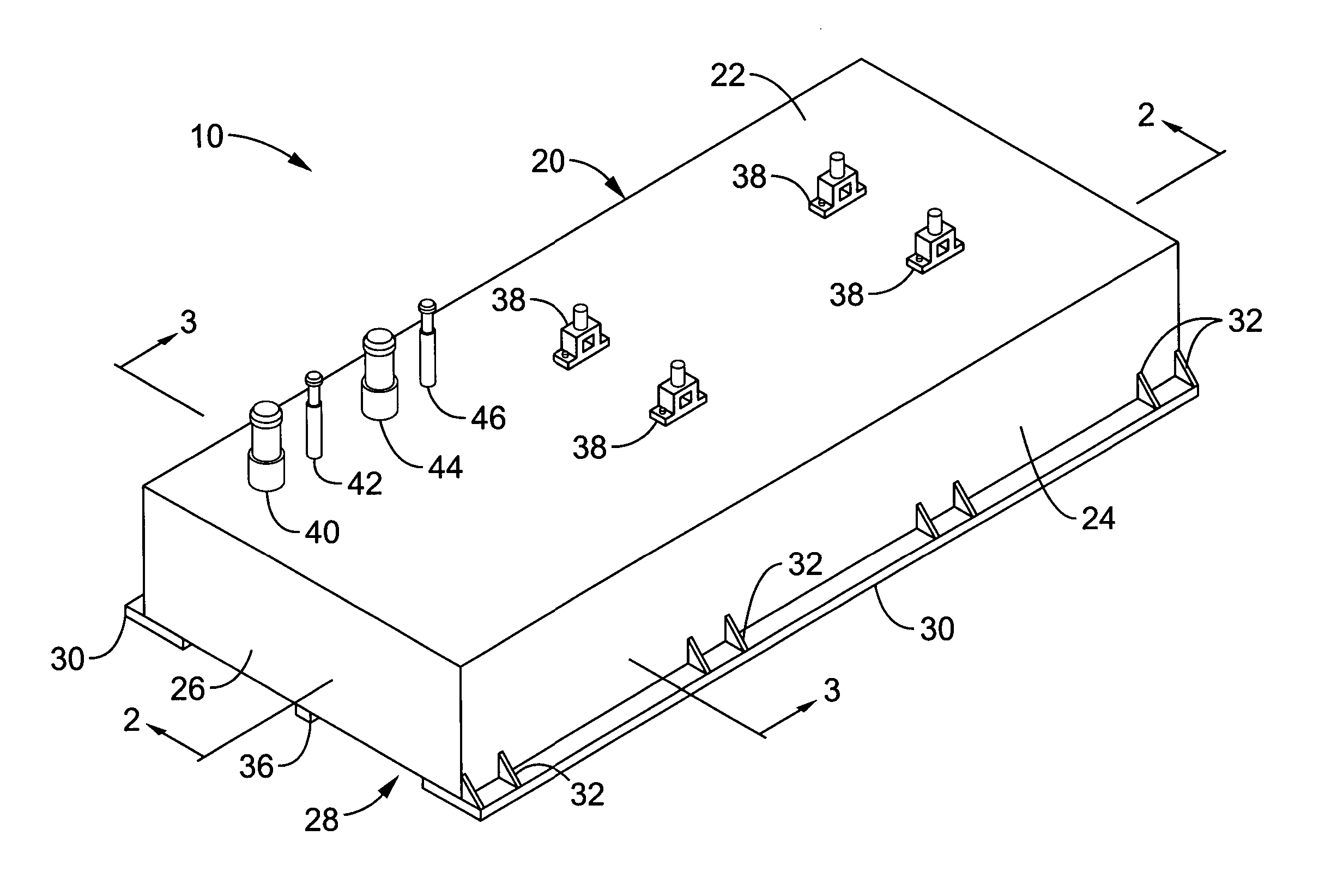 Fire resistant base tank for mounting a generator