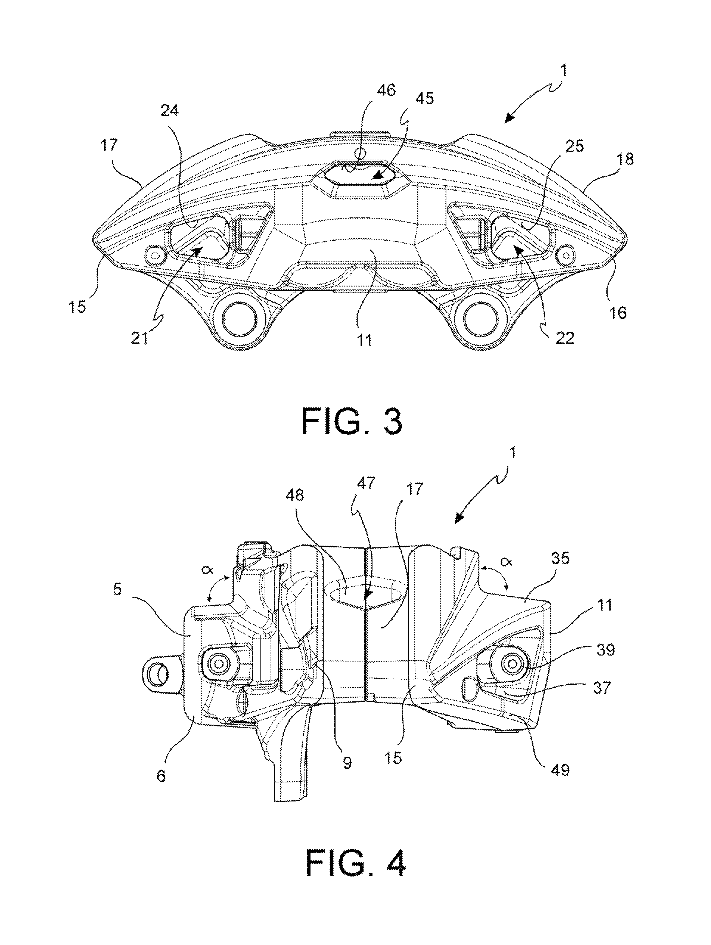 Caliper body for disk brake