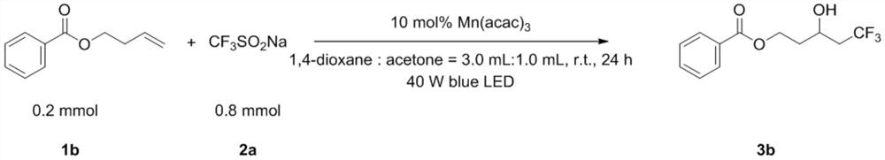 A kind of preparation method of β-trifluoromethyl alcohol catalyzed by visible light