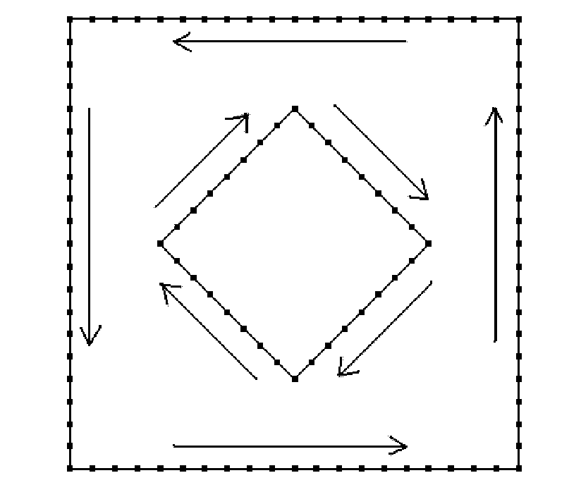 Generation method of quadrilateral grid of geometric model with any internal feature constraints