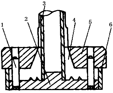 A mold structure specially used for processing integral FRP flanges