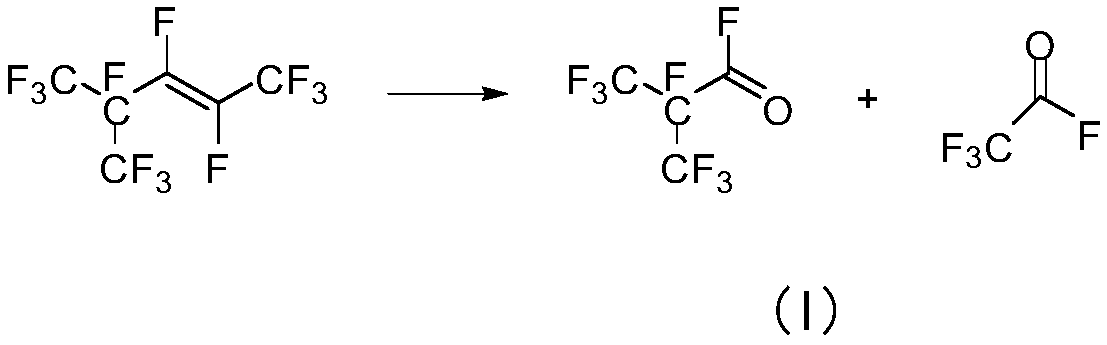 Method for simultaneously preparing perfluoropentanone and perfluoroheptanone