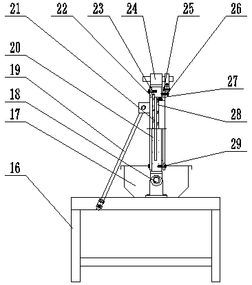 Device and method for dynamically testing sand carrying capacity of large fracturing fluid