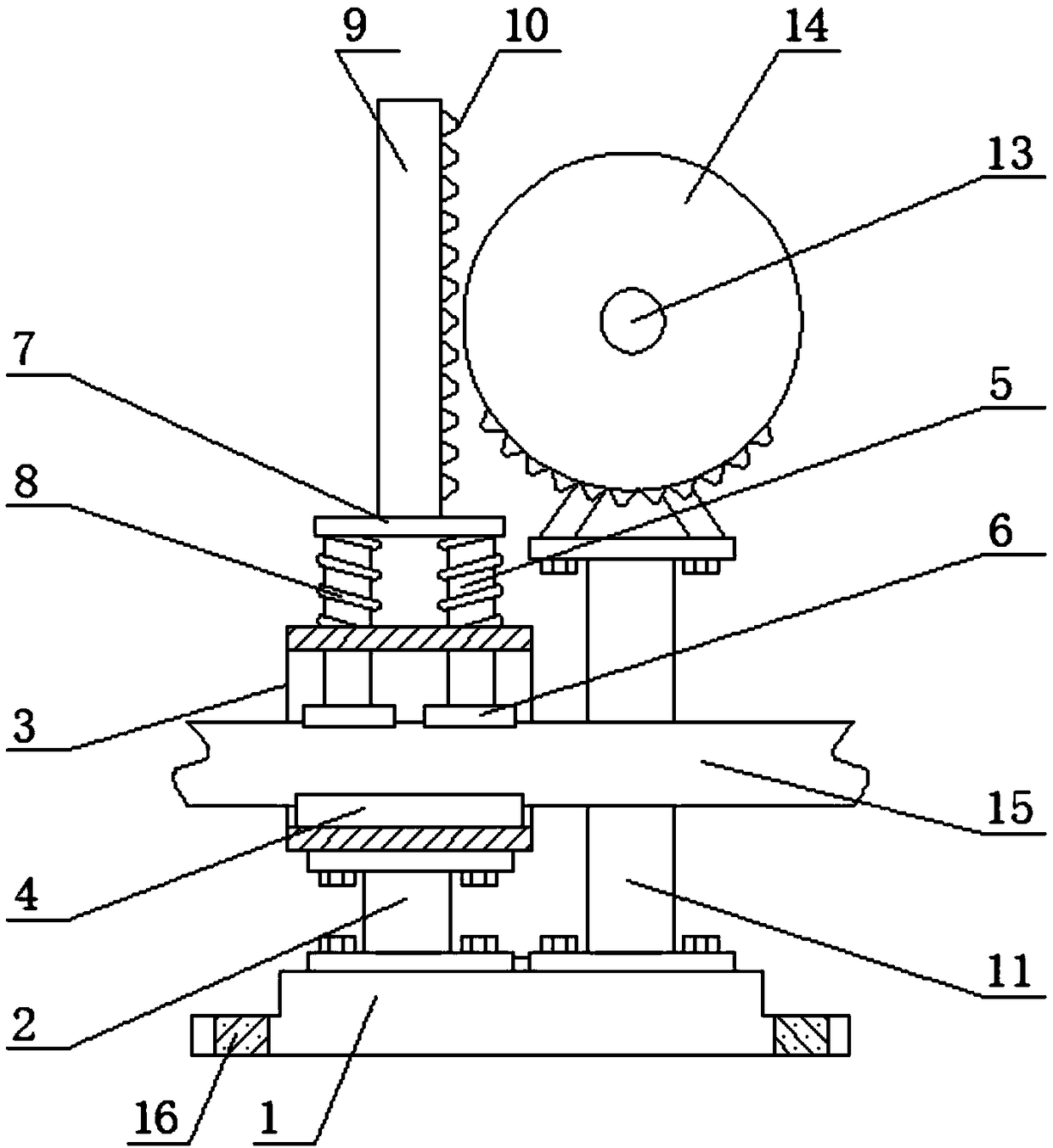 Positioning indication device for production of data line harness