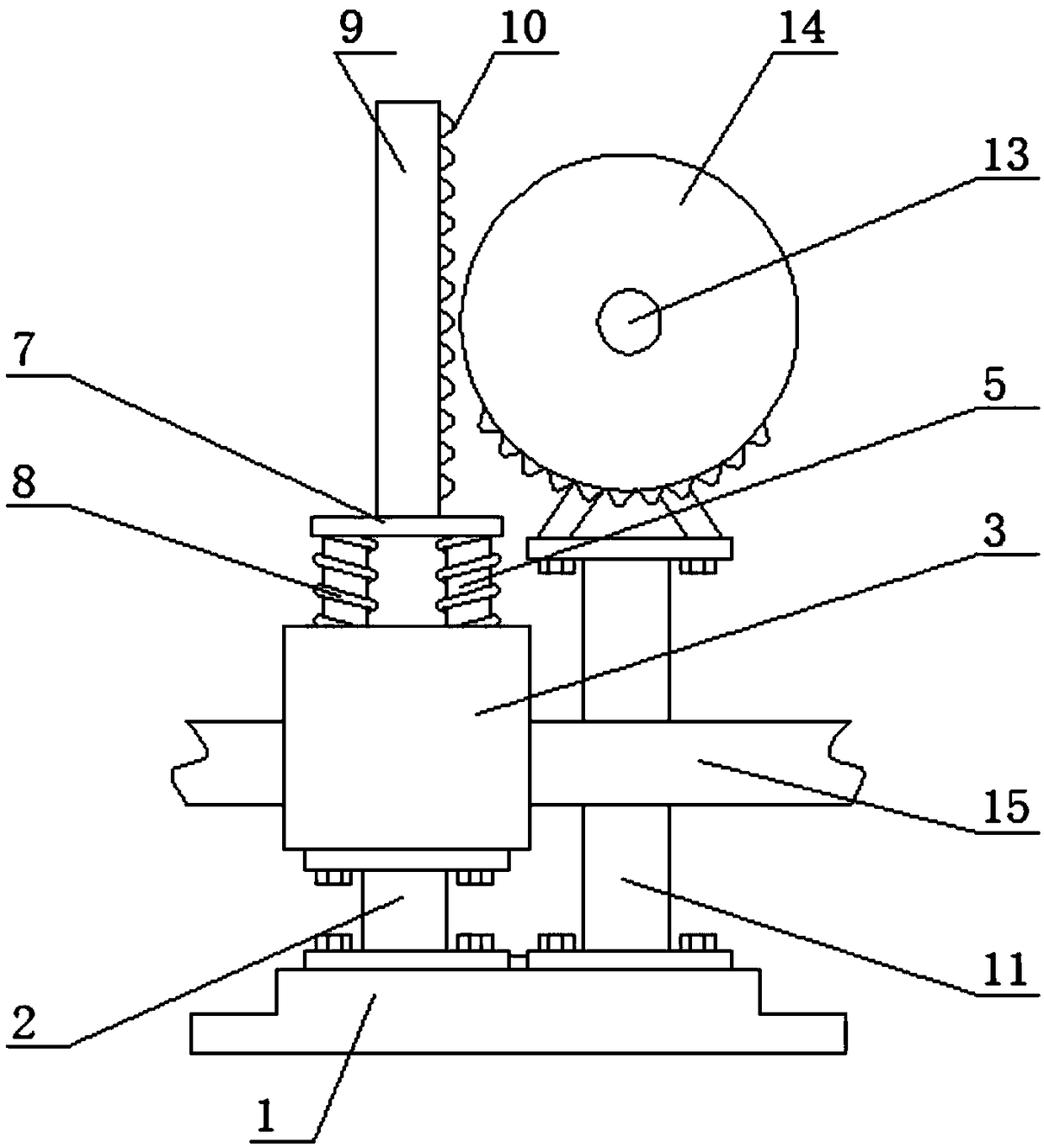 Positioning indication device for production of data line harness