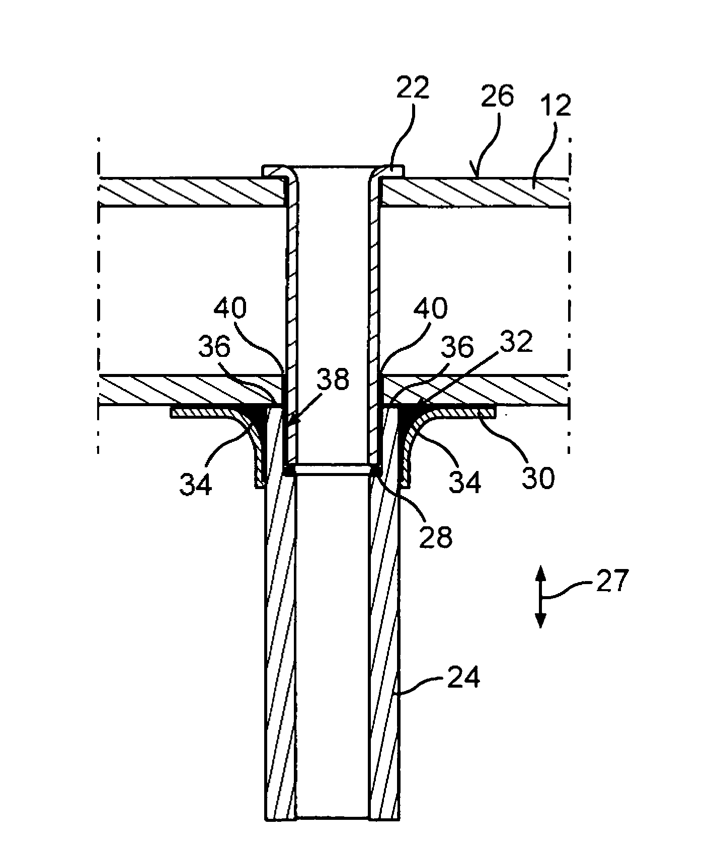 Fuel feed device and method for producing such a fuel feed device