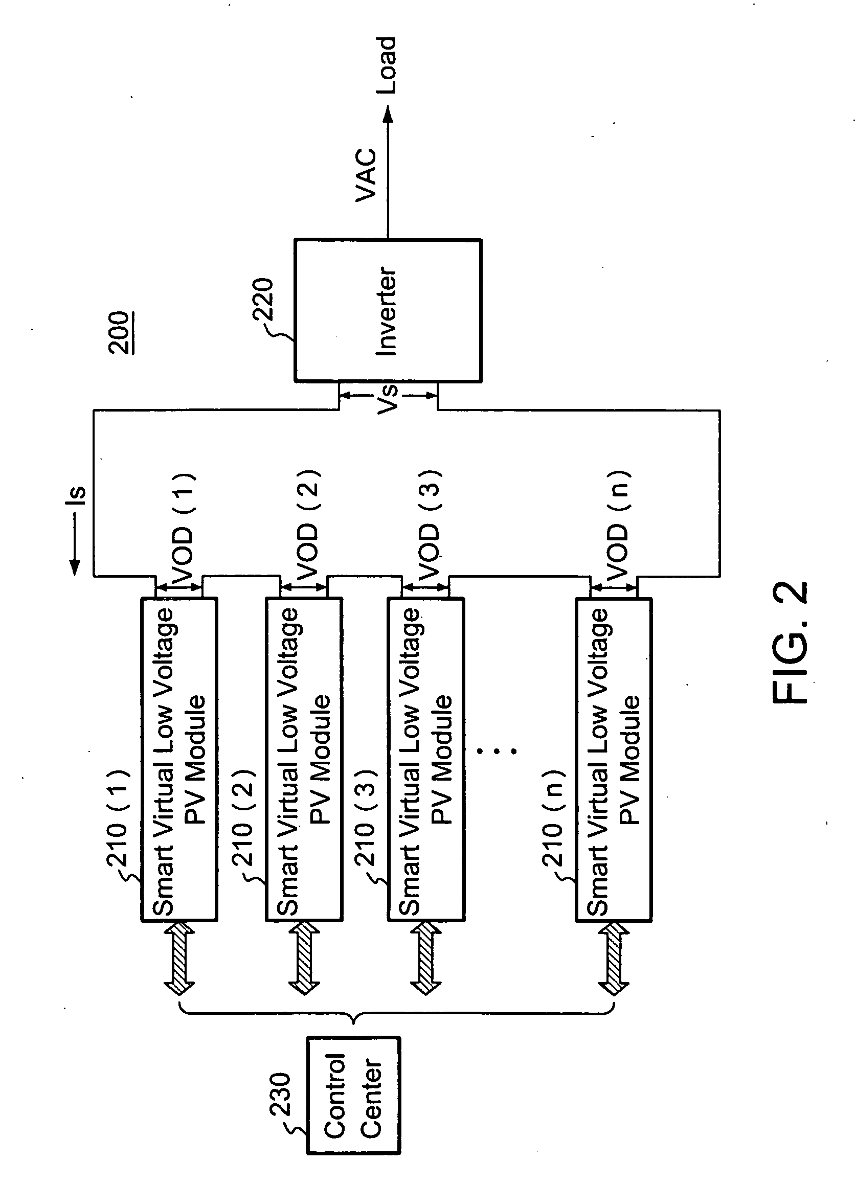 Smart virtual low voltage photovoltaic module and photovoltaic power system employing the same