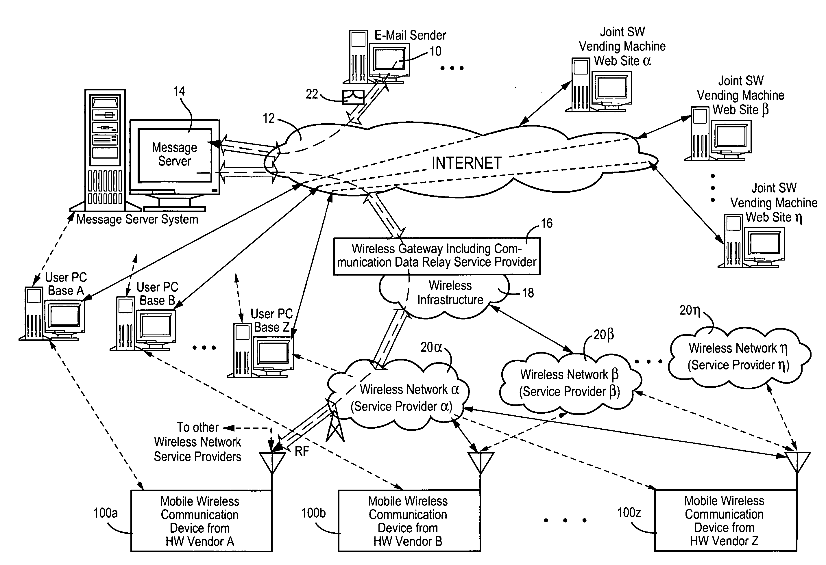 Method and apparatus for after-market vending of feature-provisioning software to third party mobile wireless communication devices