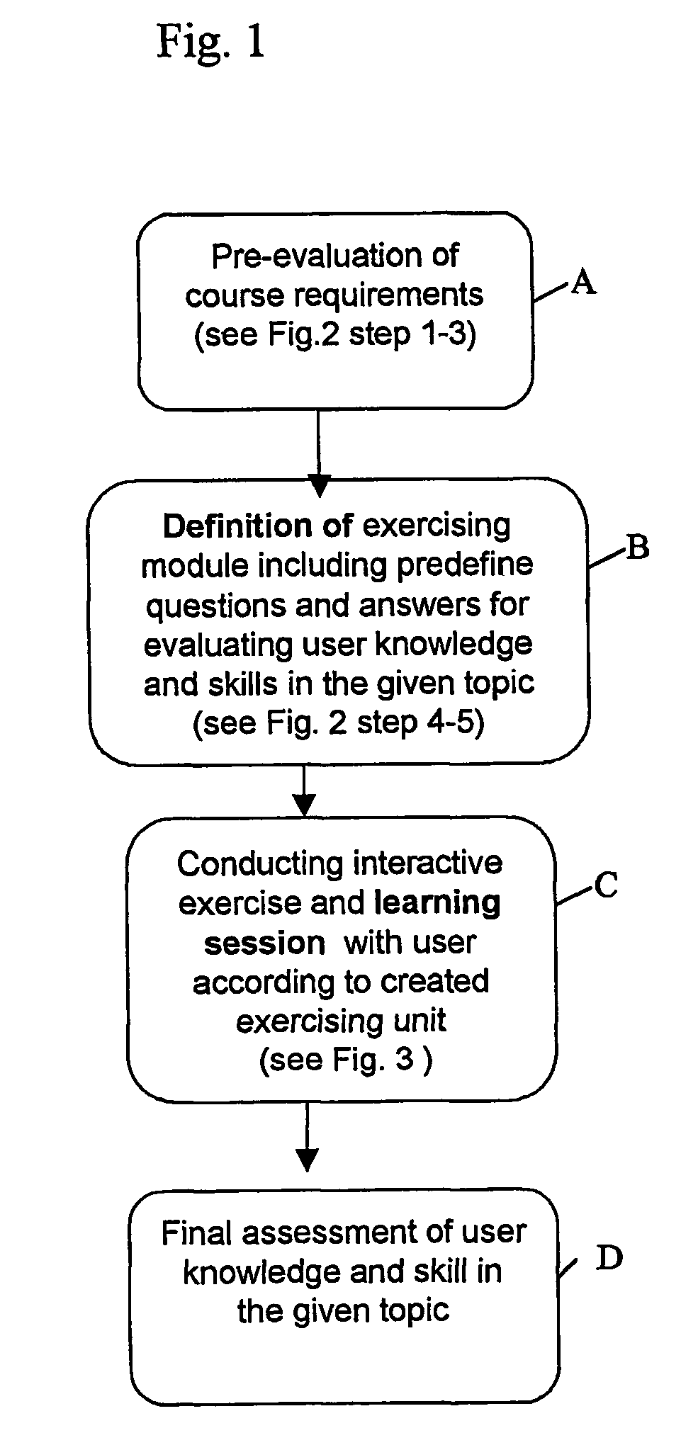 Training system and method for improving user knowledge and skills