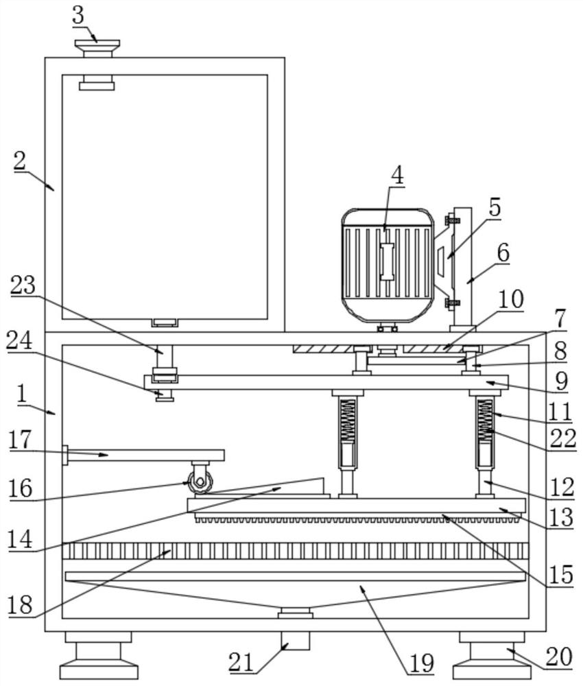 A pharmaceutical and chemical raw material powder making device
