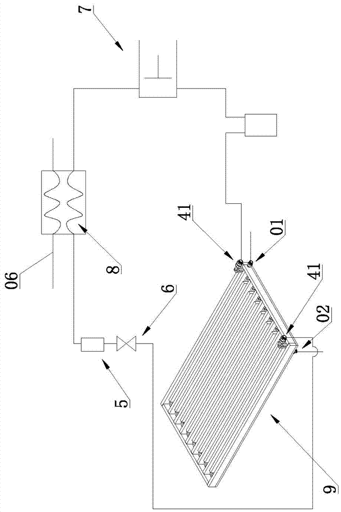 High-efficiency sewage source heat pump capable of being cleaned easily