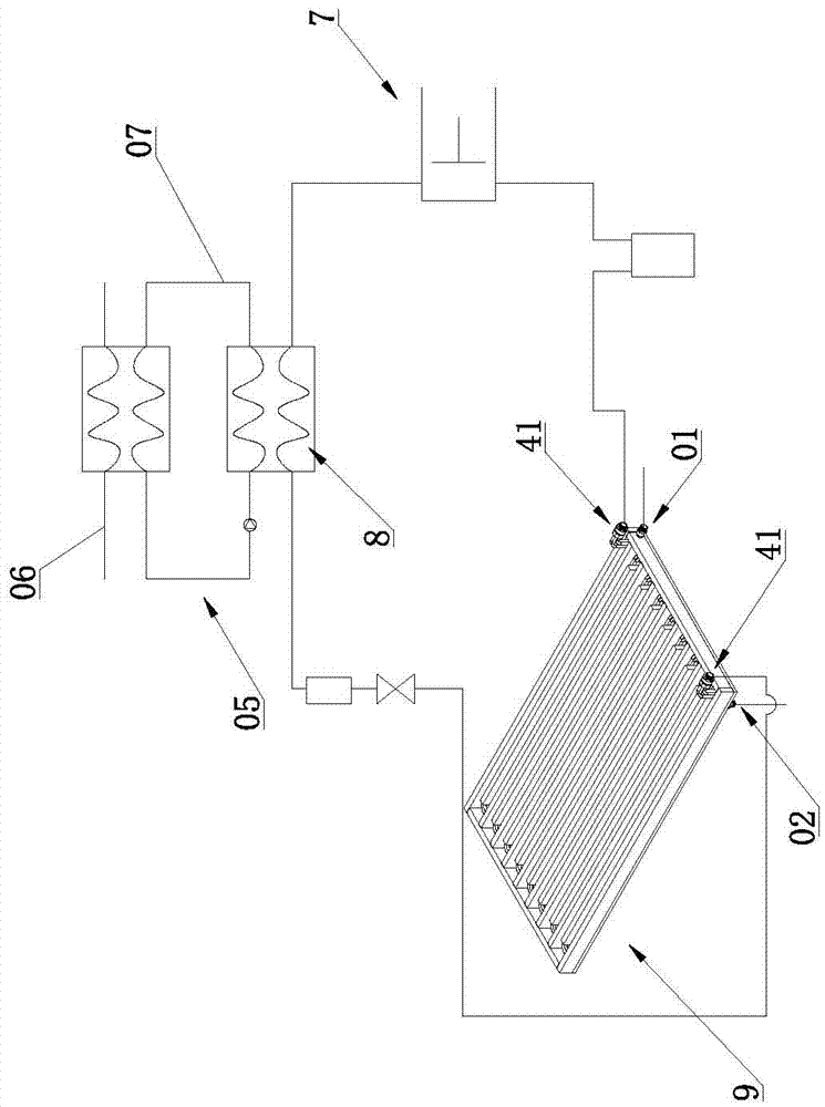 High-efficiency sewage source heat pump capable of being cleaned easily