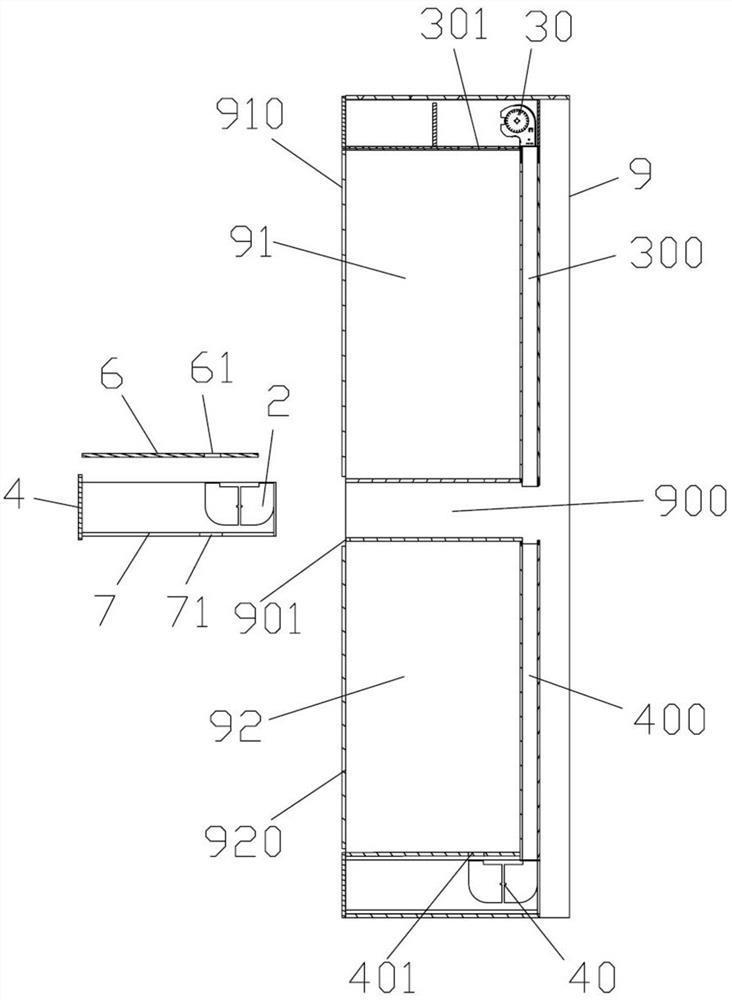 Detachable internal circulation assembly and clothes care cabinet