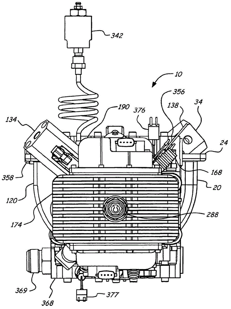 Free piston type engine with piston guiding device