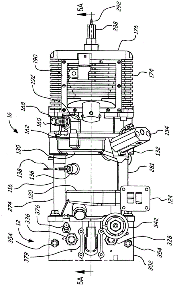 Free piston type engine with piston guiding device