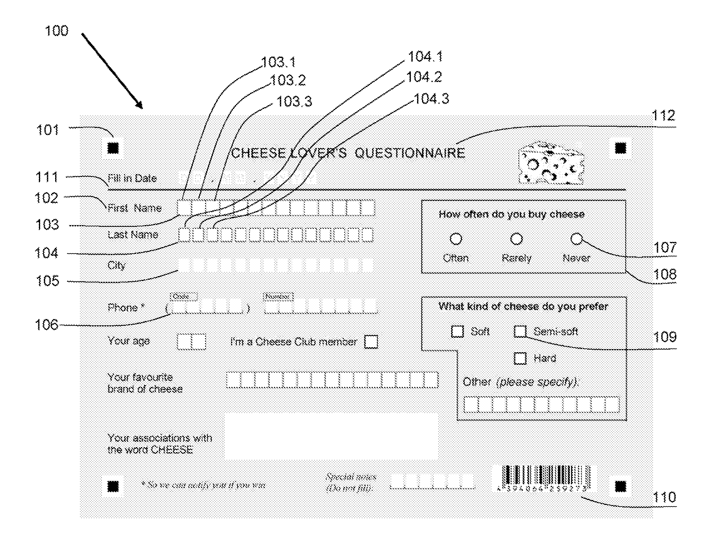 Method and System for Creating a Form Template for a Form