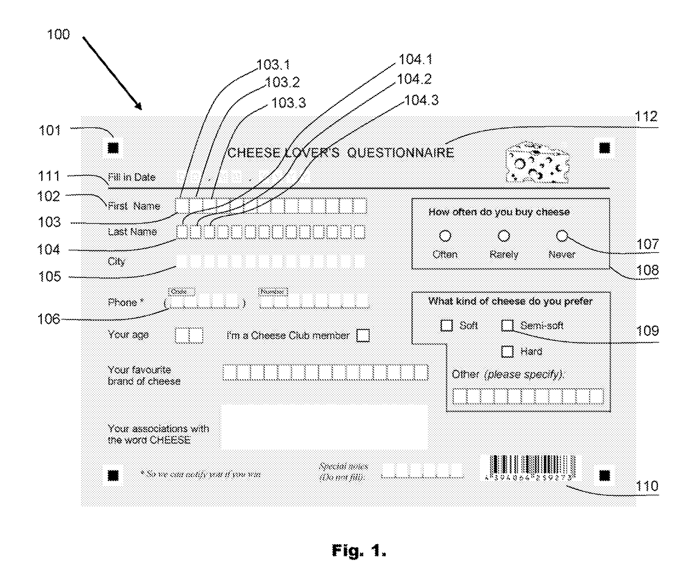 Method and System for Creating a Form Template for a Form