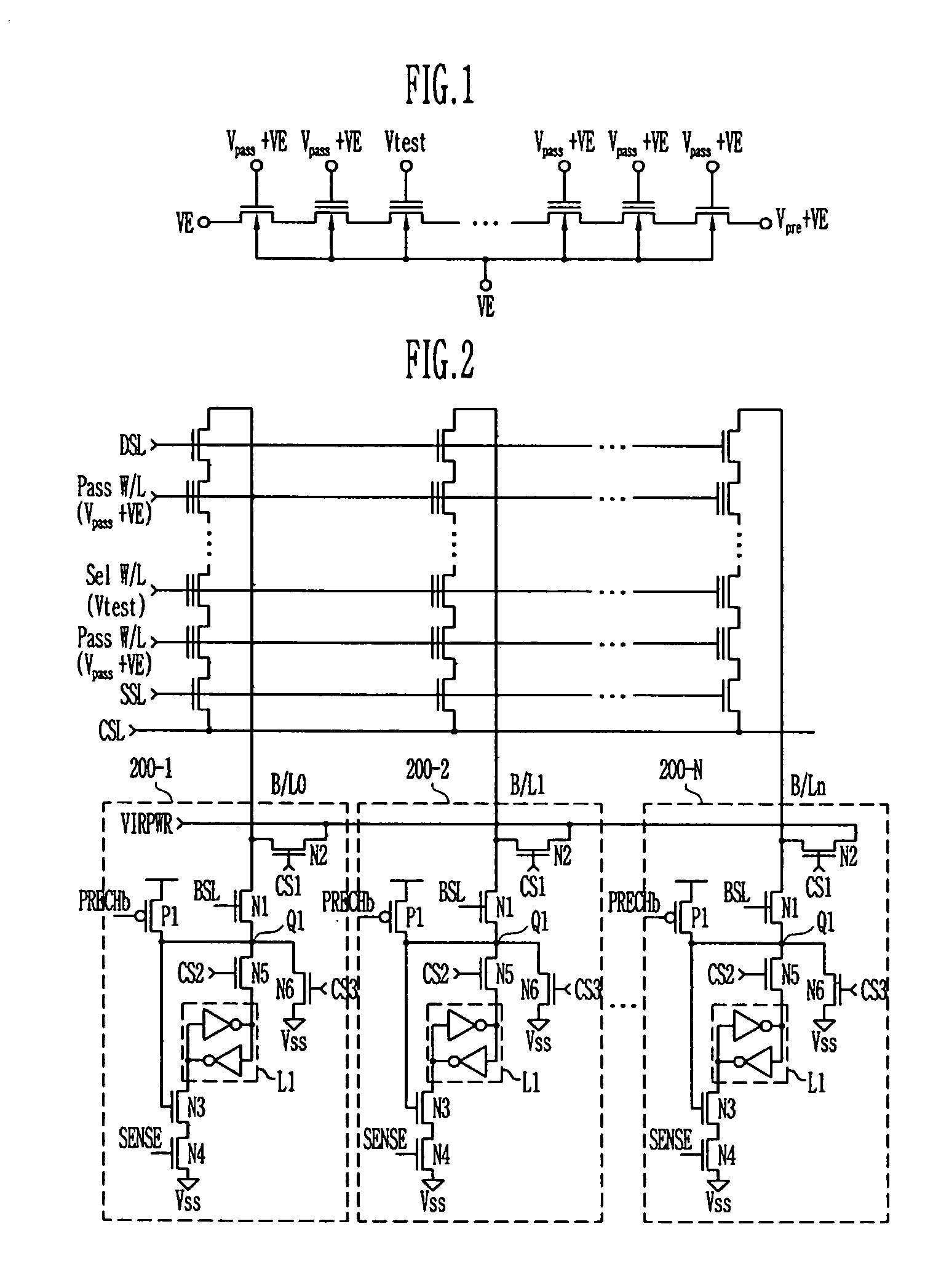 Method of measuring threshold voltage for a NAND flash memory device