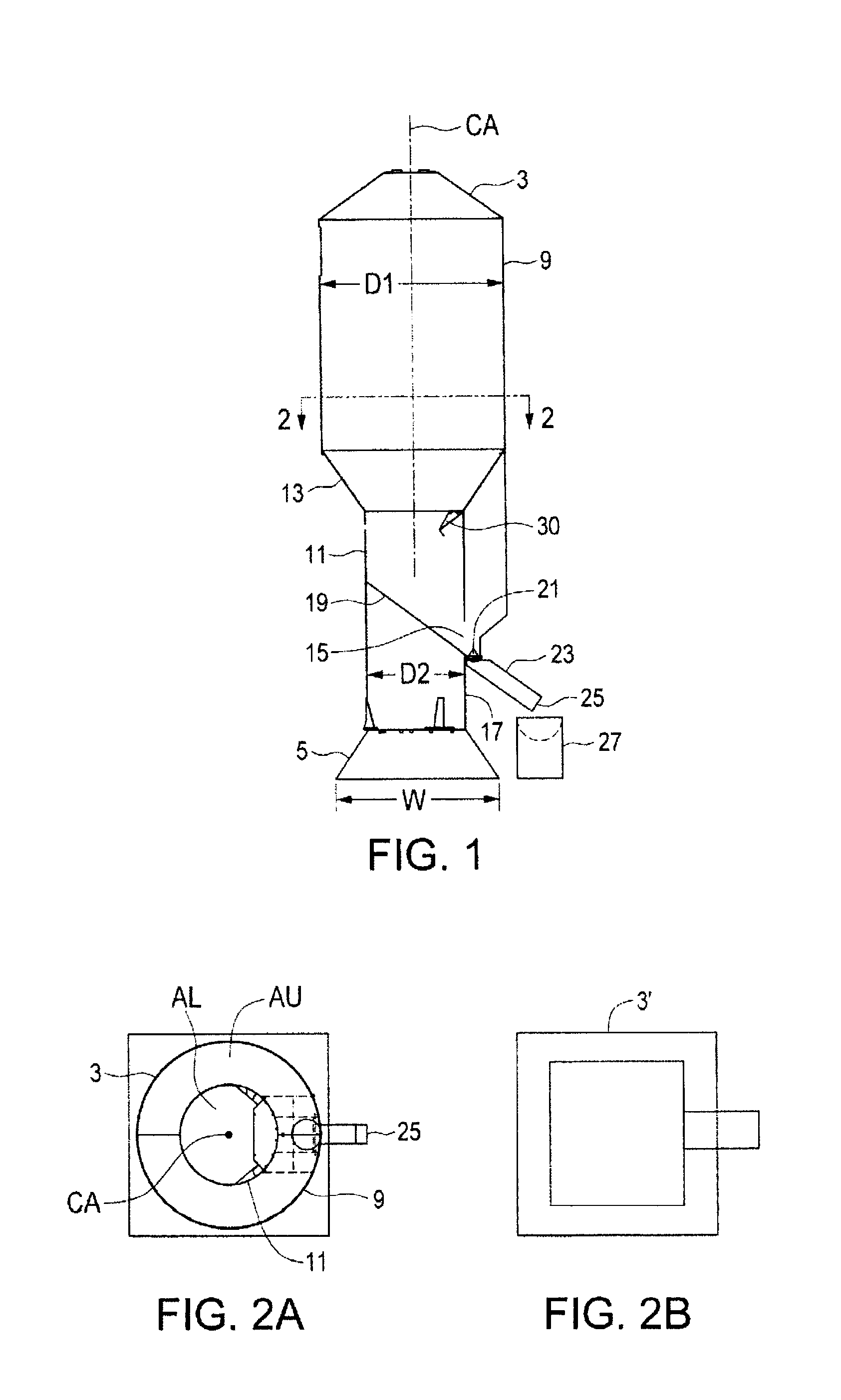 Vertically oriented transportable container with improved stability