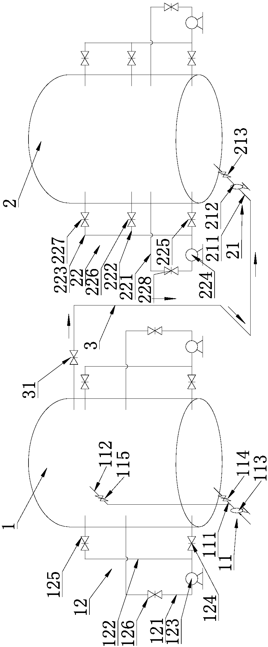 Circulating and mixing device in two-phase anaerobic digester for efficiently promoting acid production