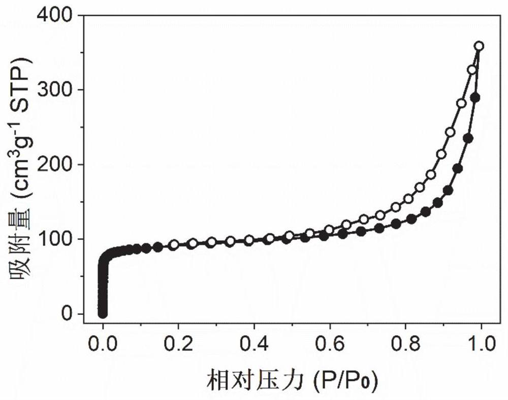 Bicontinuous nanoporous carbon material co-doped with nitrogen and oxygen, its preparation method and application