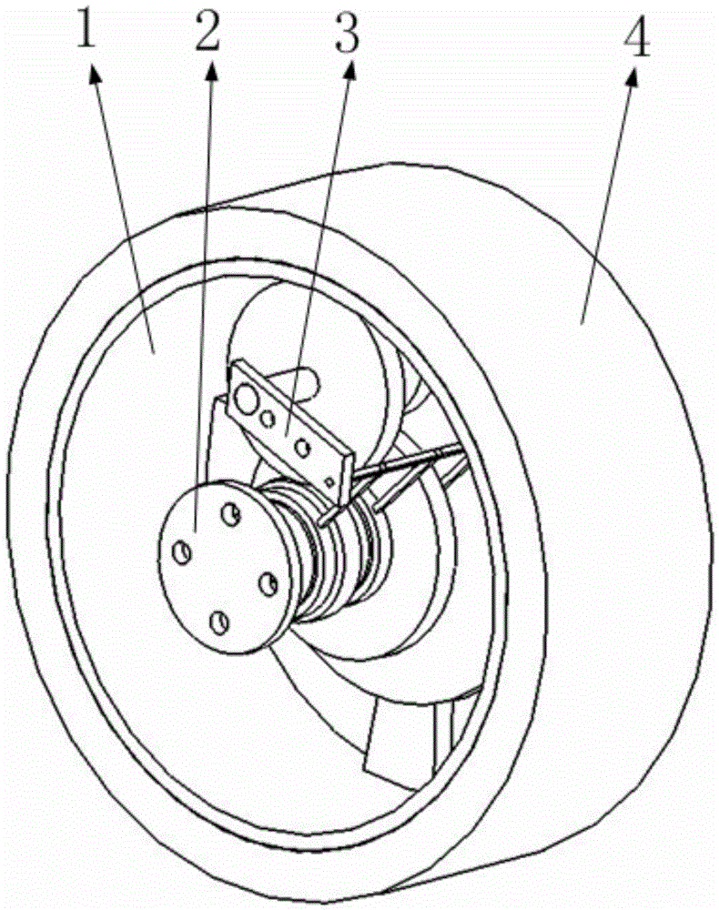 Three-gear speed changing wheel based on electromagnetic gear shift