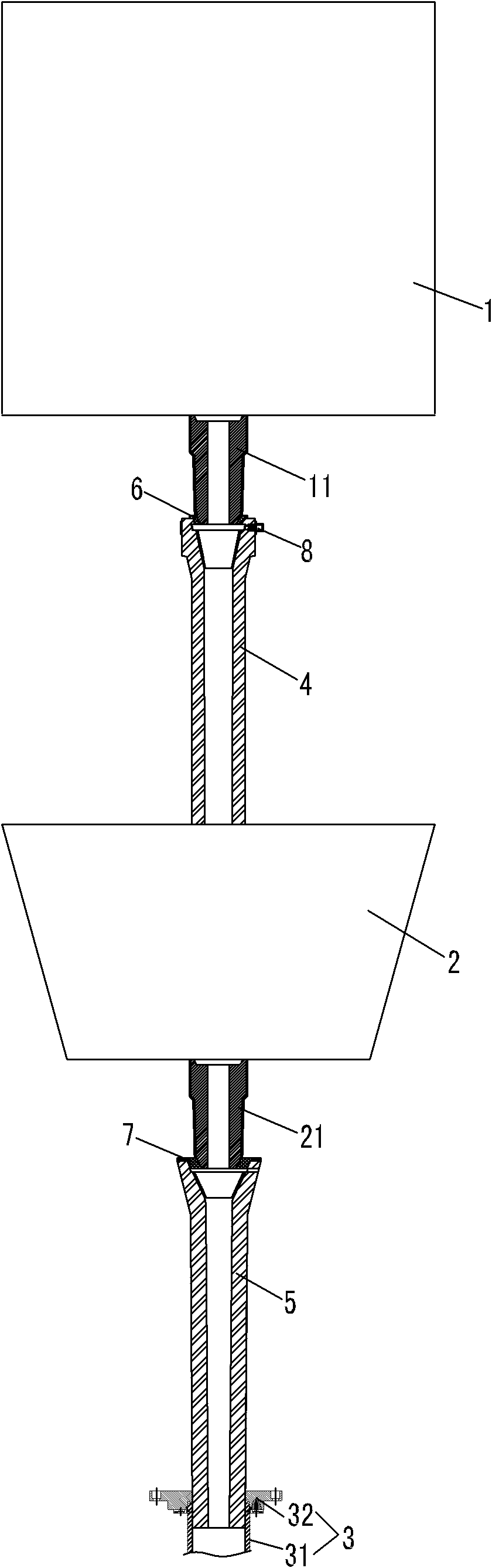 Continuous-casting sealed pouring device and technological method for protecting pouring using same