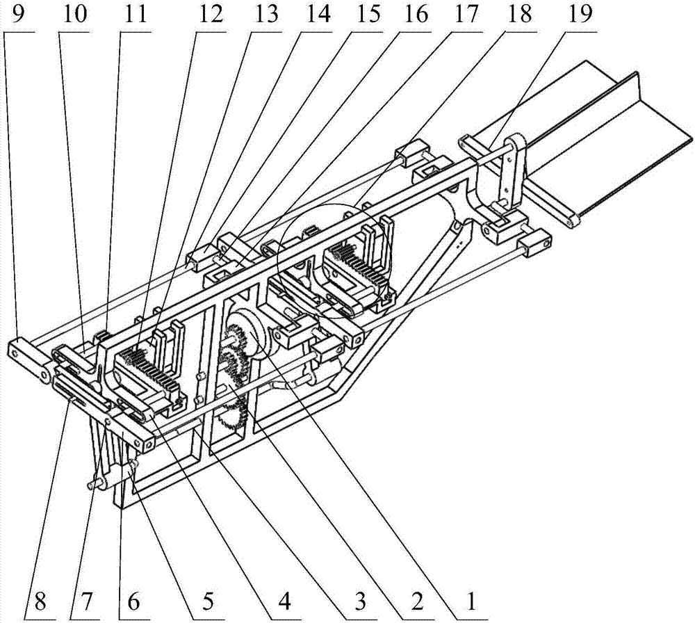 Imitating-dragonfly ornithopter with variable flapping amplitude