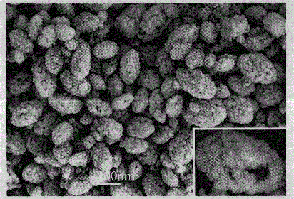 Hollow silkworm cocoon-shaped porous nickel oxide nano material and preparation method thereof