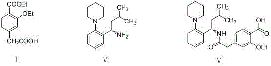 Method for synthesizing repaglinide key intermediate