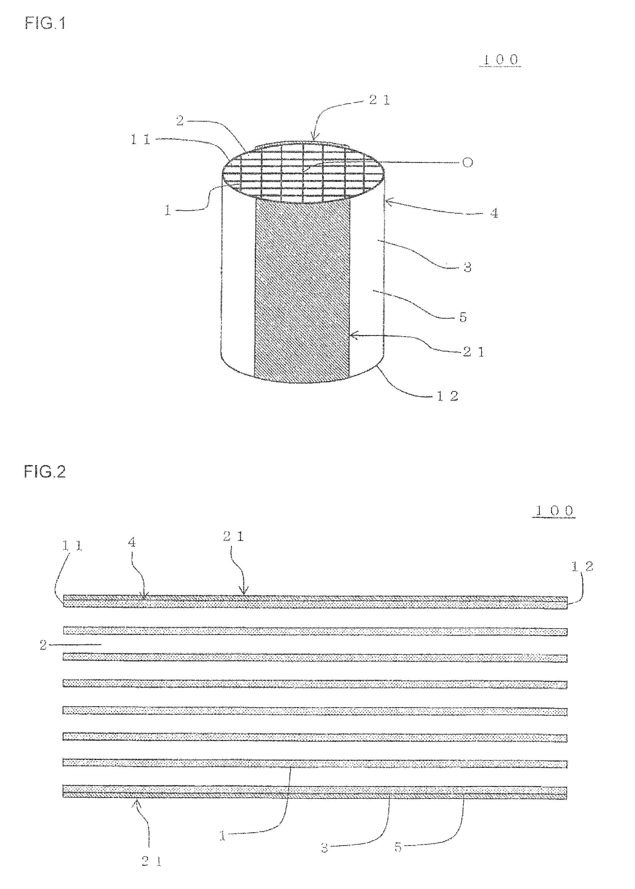 Honeycomb structure and manufacturing method of the same